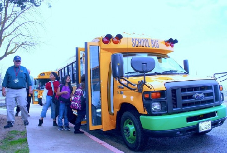 Autobus scolaire électrique du district scolaire unifié de Kings Canyon, Californie